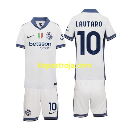 Billiga Fotbollströjor Inter Milan Lautaro 10 Barn Borta tröja 2024/25 Kortärmad